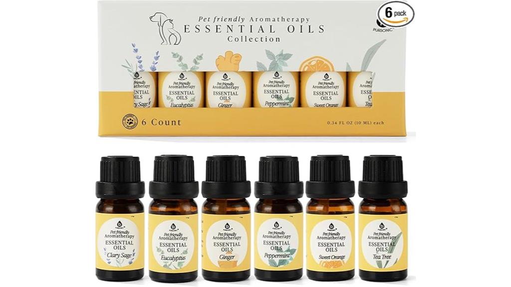 pet friendly aromatherapy blends set