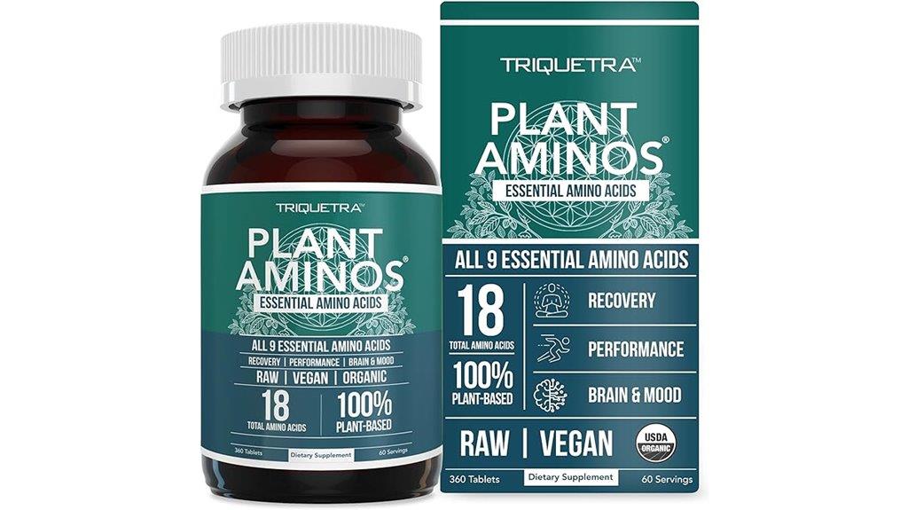 plant aminos organic eaas bcaa 360 tablets