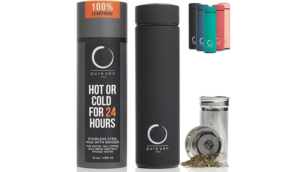 pure zen tea infuser thermos