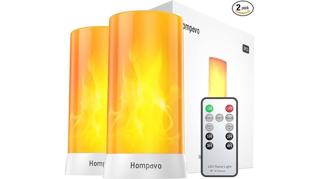 rechargeable flameless candle set