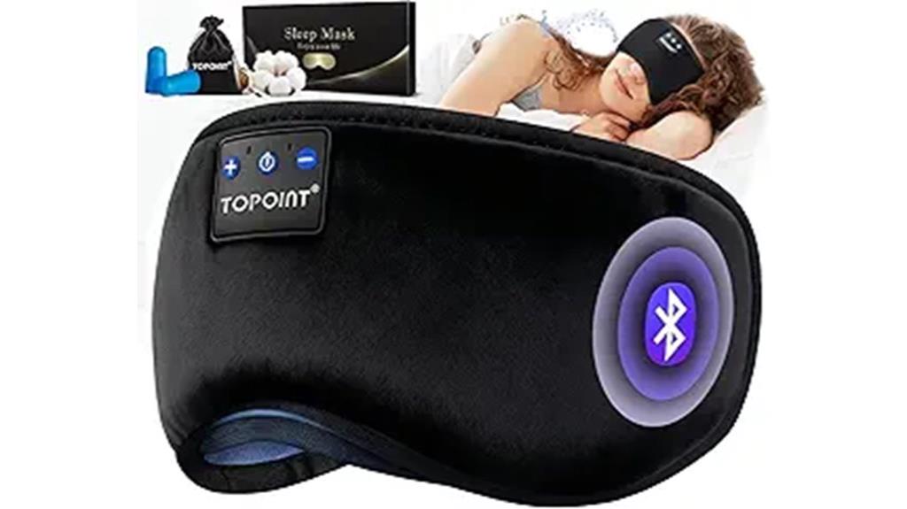 sleep mask with bluetooth headphones