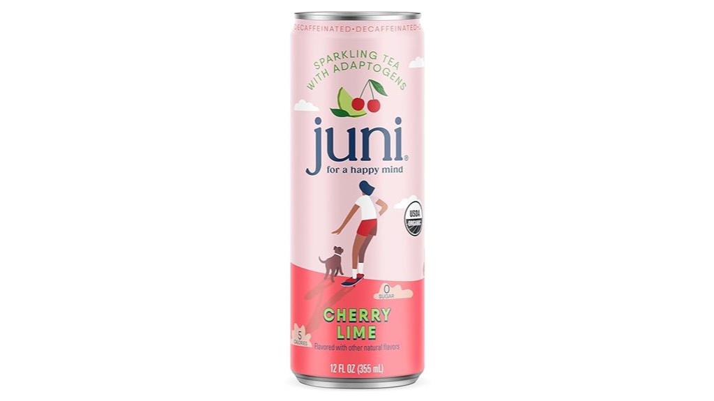 sparkling adaptogen drink decaf cherry lime