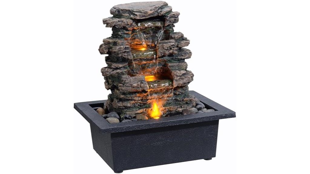 tabletop fountain with pump