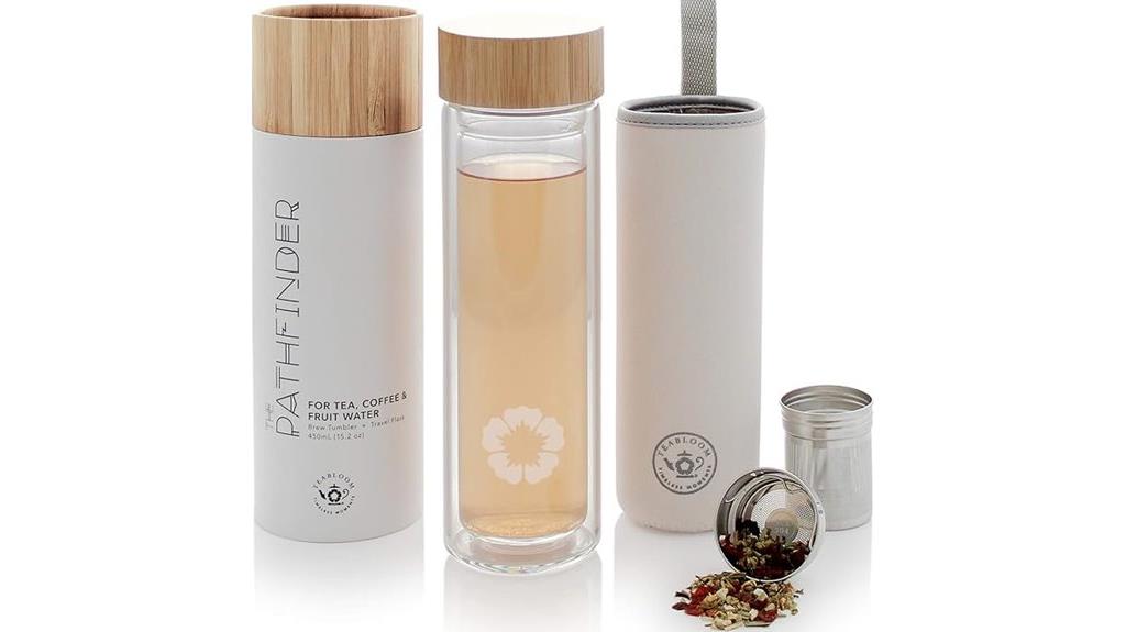 teabloom tumbler with infuser