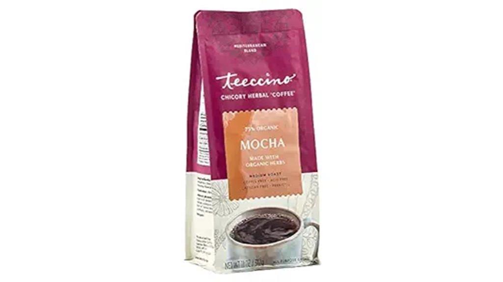 teeccino mocha chicory coffee alternative