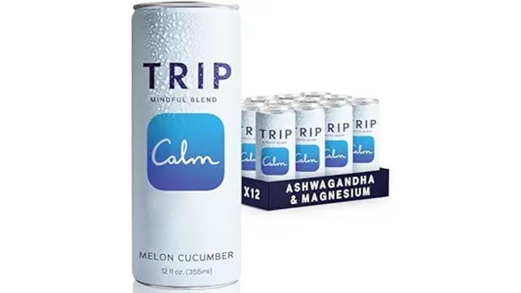 trip mindful blend adaptogen seltzer 12 oz 12 pack