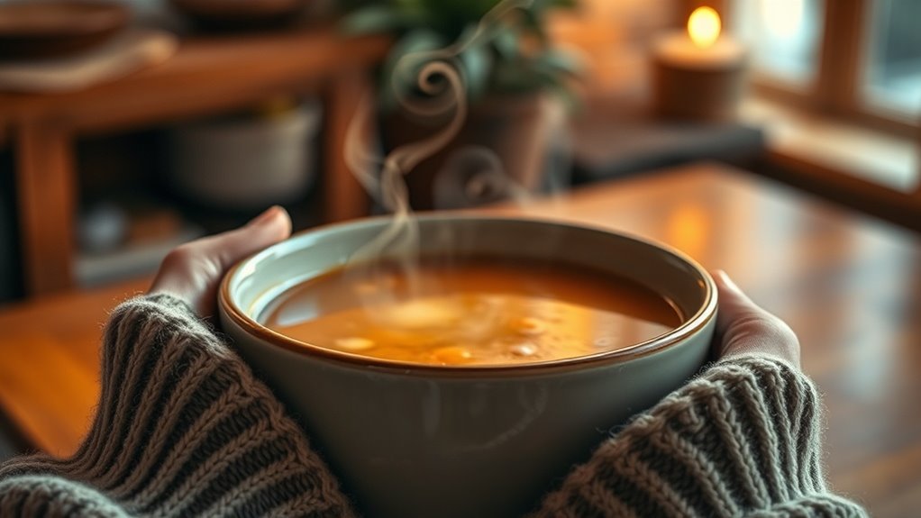 warm meals stabilize mood through body cues