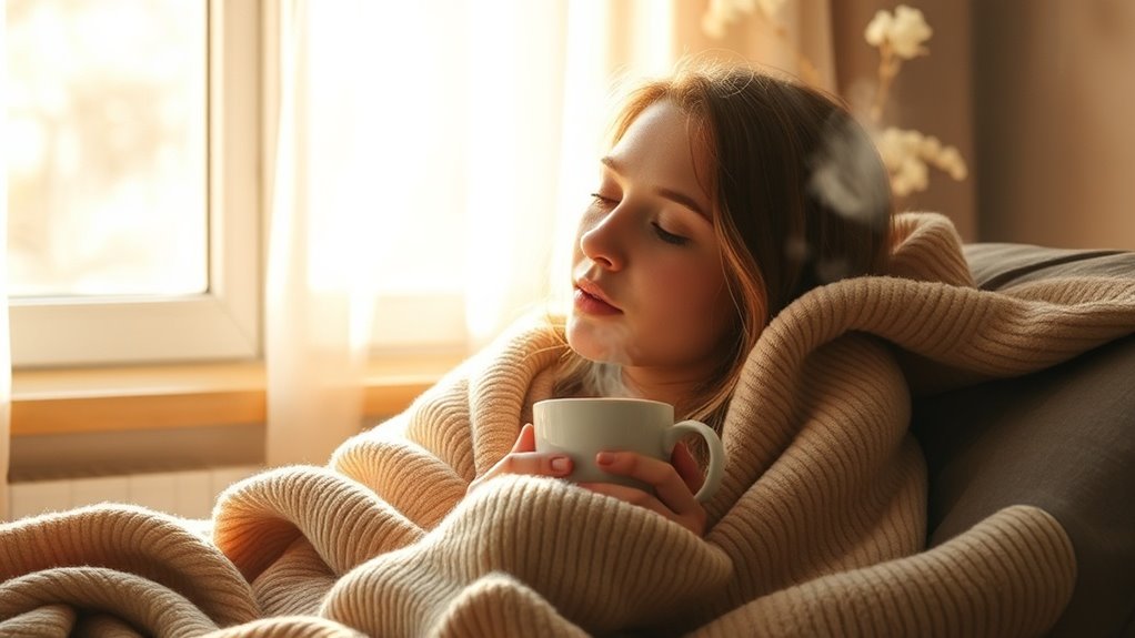 warmth cues stress to rest transition