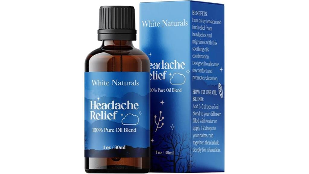 white naturals headache relief essential oil blend