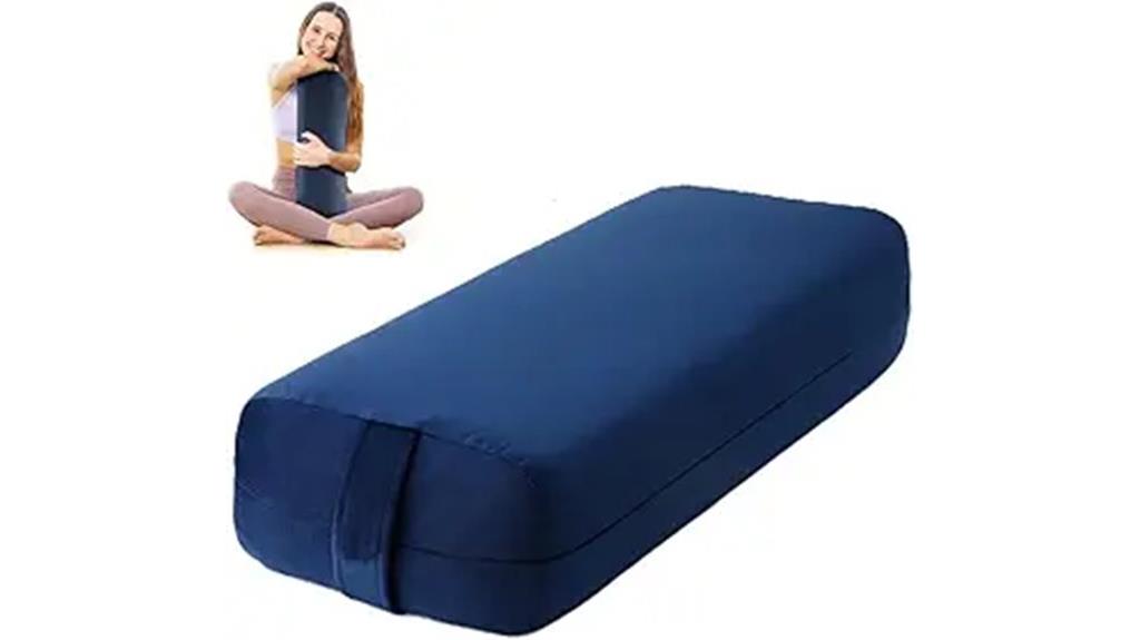 yoga bolster with high density foam